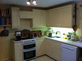 HVLP Spraying - Kitchen units resprayed