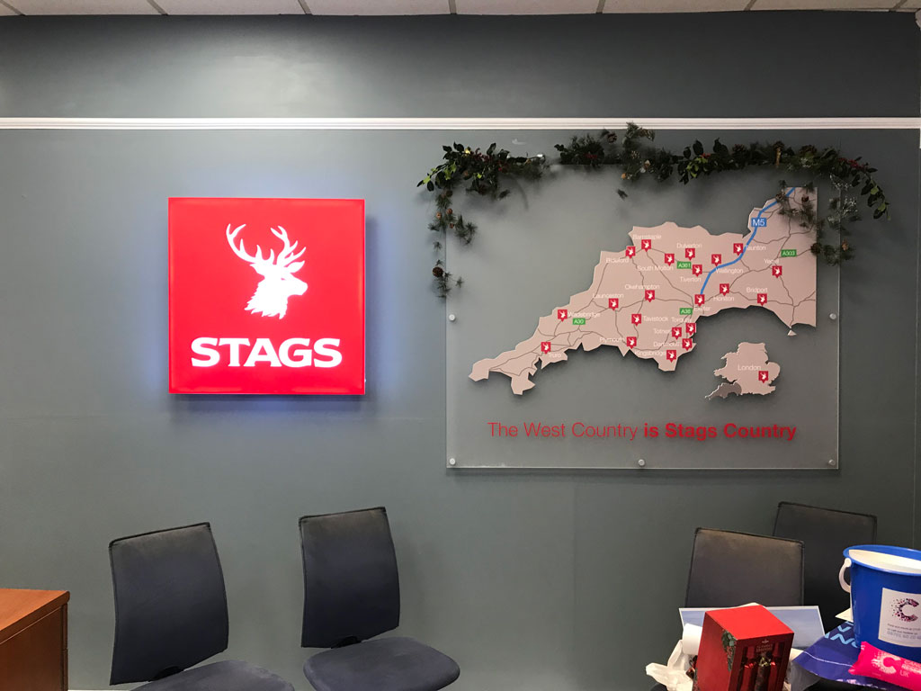 Stags Estate agents South West Commercial Office Redecoration Decorating