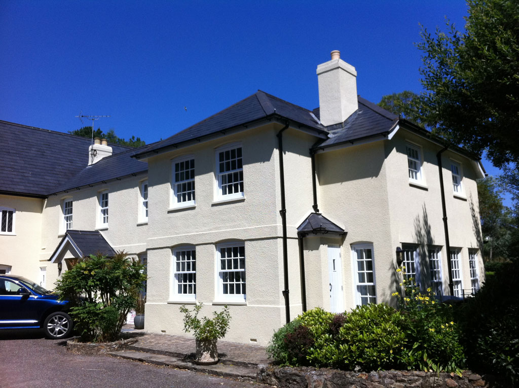 Kings Farm Estate Sidmouth External Decoration, Windows and Masonry Decorating